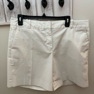 Talbots Women's Timeless White Chino Shorts, Size 14